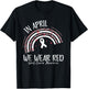 In April We Wear Red Oral Cancer Awareness Month T-Shirt - T-Shirt | Black
