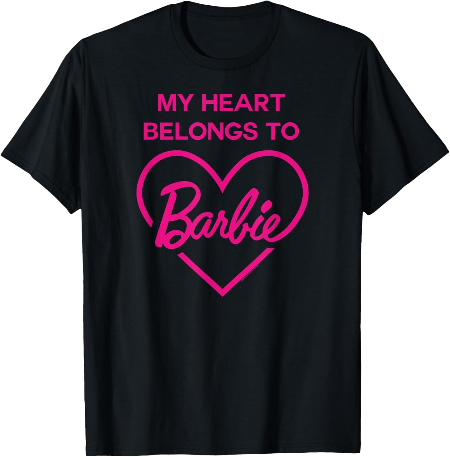 Barbie - My Heart Belong to Barbie T-Shirt - T-Shirt | Black