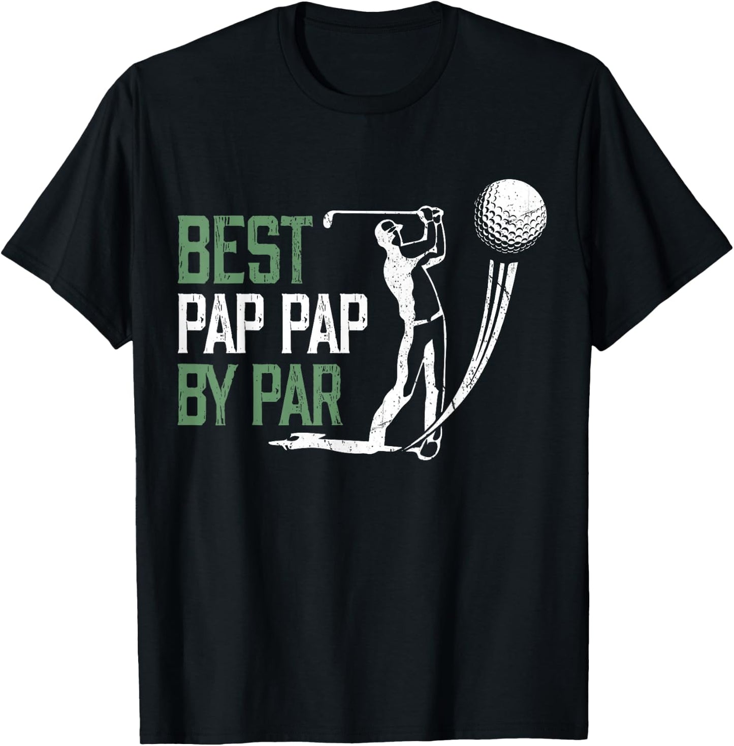 Best Pap Pap By Par Father's Day Gifts Golf Lover T-Shirt - T-Shirt | Black