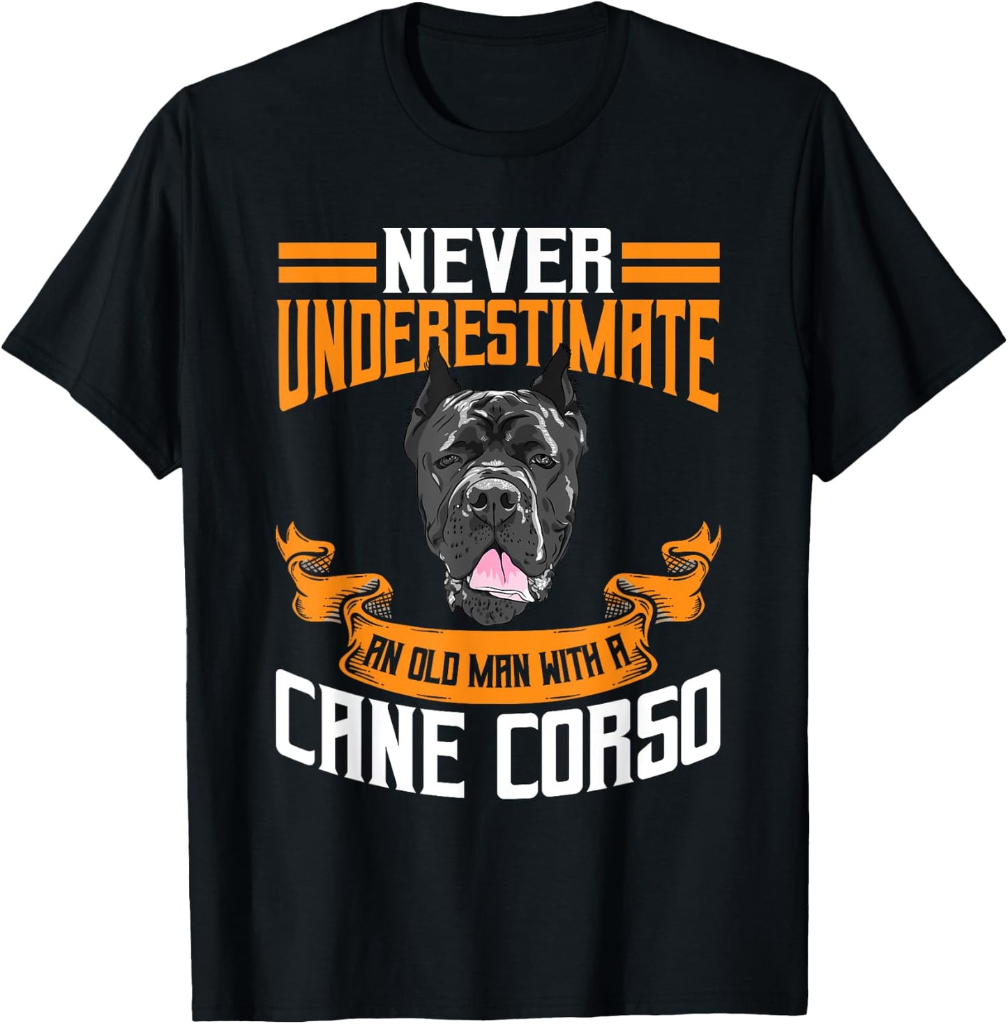 Cane Corso Motif Italian Mastiff T-Shirt - T-Shirt | Black