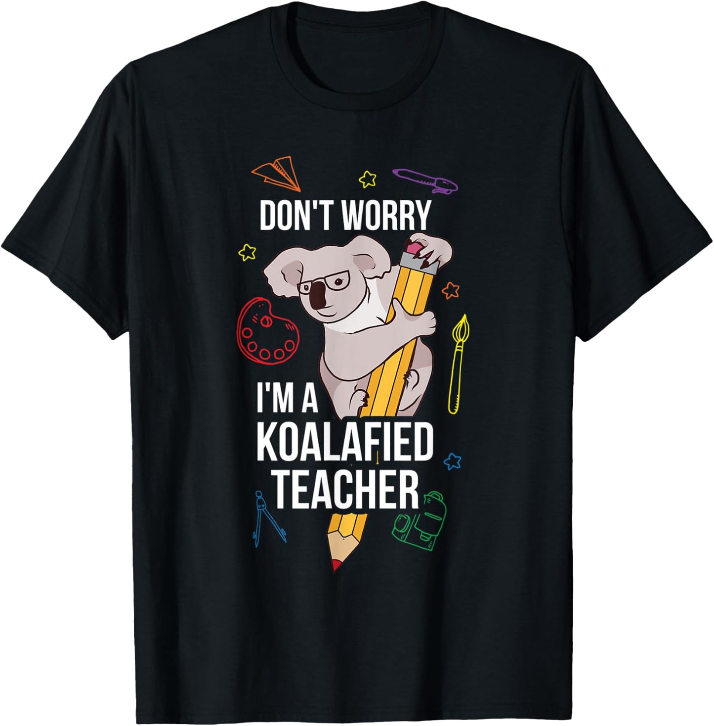 Koalafied Teacher T-Shirt - T-Shirt | Black