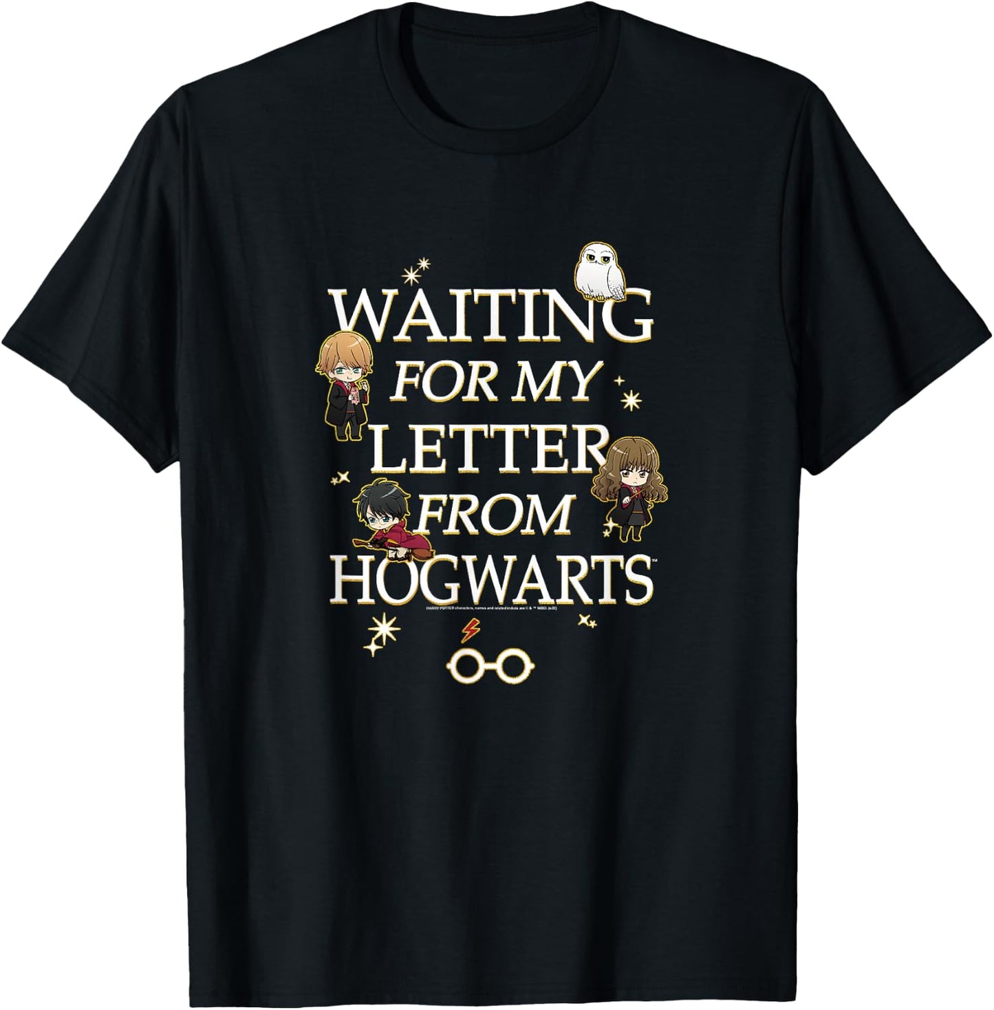 Harry Potter Waiting For My Letter From Hogwarts T-Shirt - T-Shirt | Black