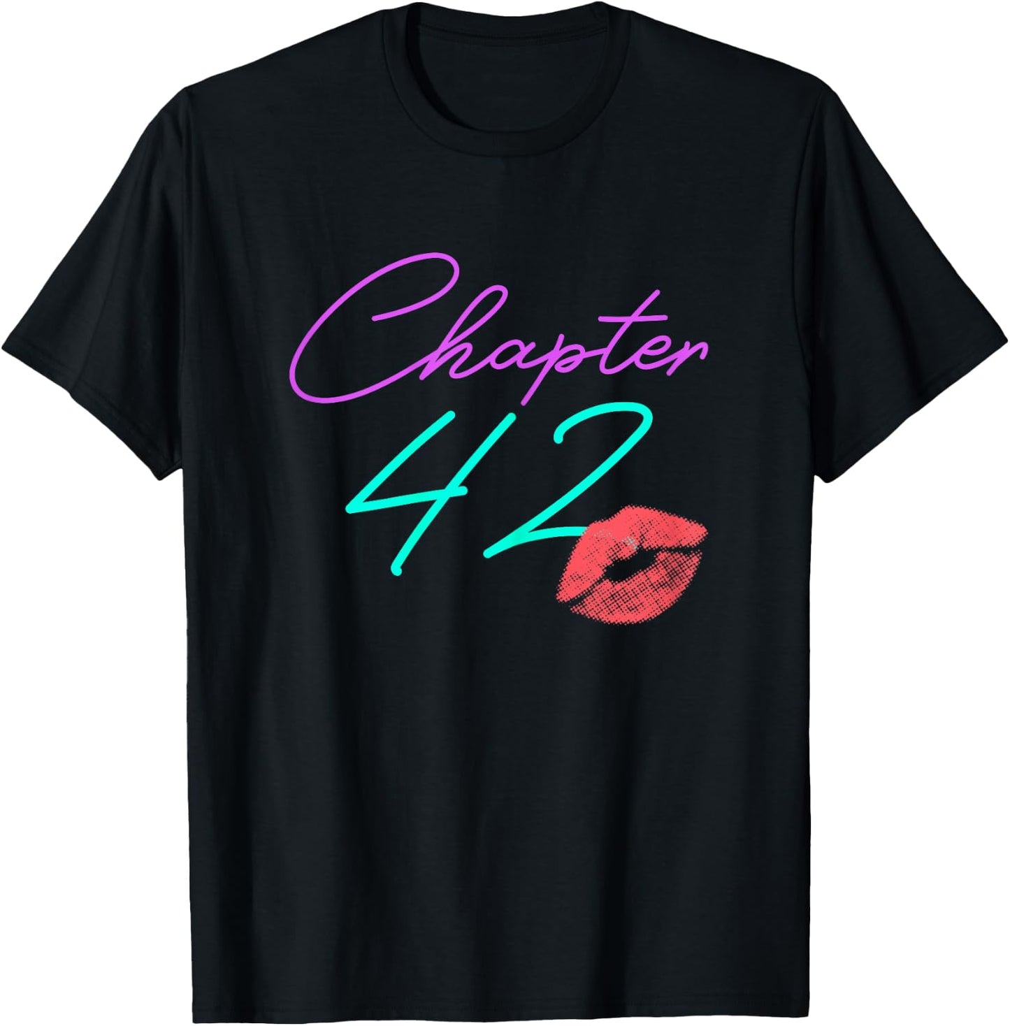 42nd Birthday Funny Pink Women Gift T-Shirt - T-Shirt | Black