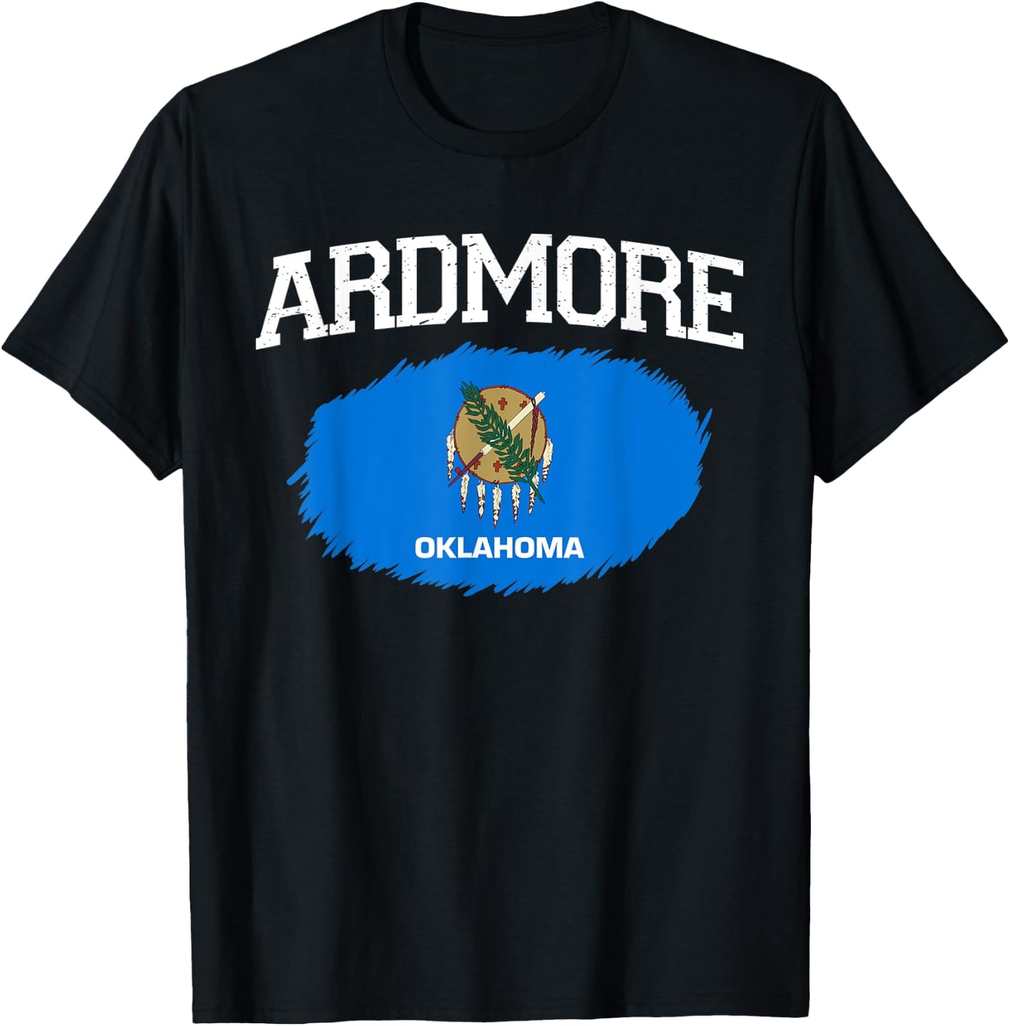 ARDMORE OK OKLAHOMA Flag Vintage USA Sports Men Women T-Shirt - T-Shirt | Black