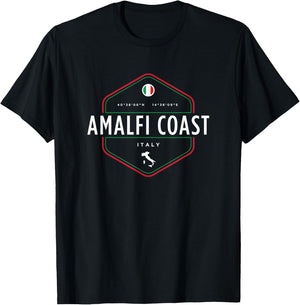 Amalfi Coast Italy T-Shirt - T-Shirt | Black