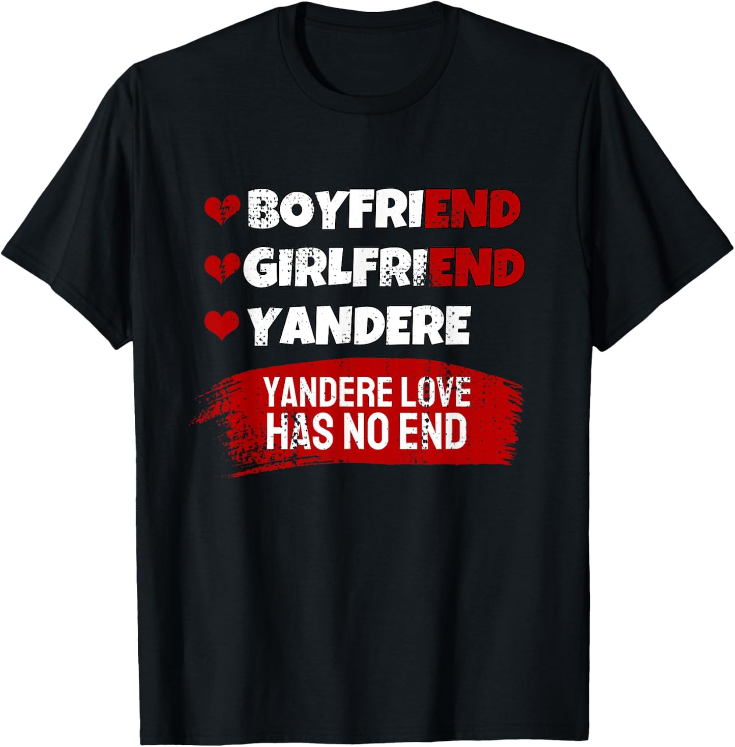 Yandere Love Club I Japanese Anime Yandere T-Shirt - T-Shirt | Black