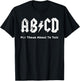 Boys Girls Teachers - Funny ABCD About To Talk Vintage Style T-Shirt - T-Shirt | Black