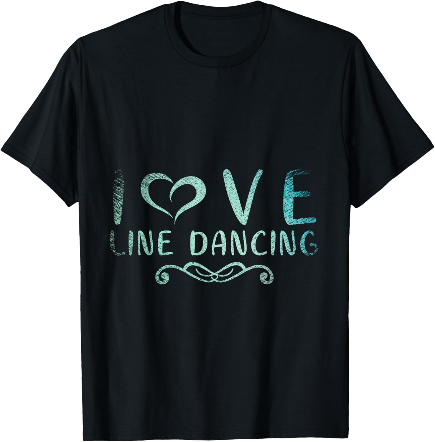 I Love Line Dancing Line Dance T-Shirt - T-Shirt | Black