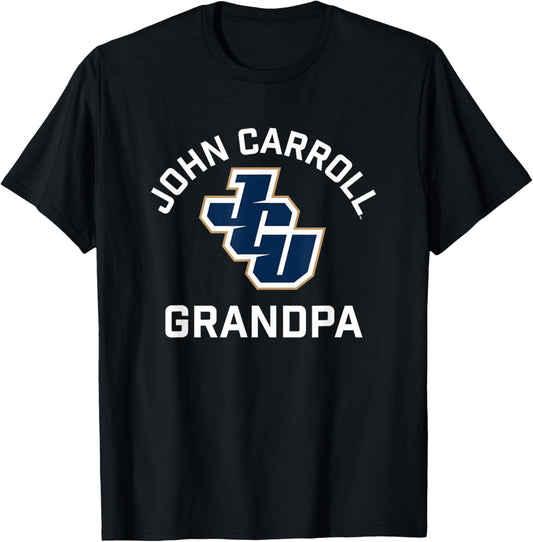 John Carroll University Blue Streaks Arched Grandpa T-Shirt - T-Shirt | Black
