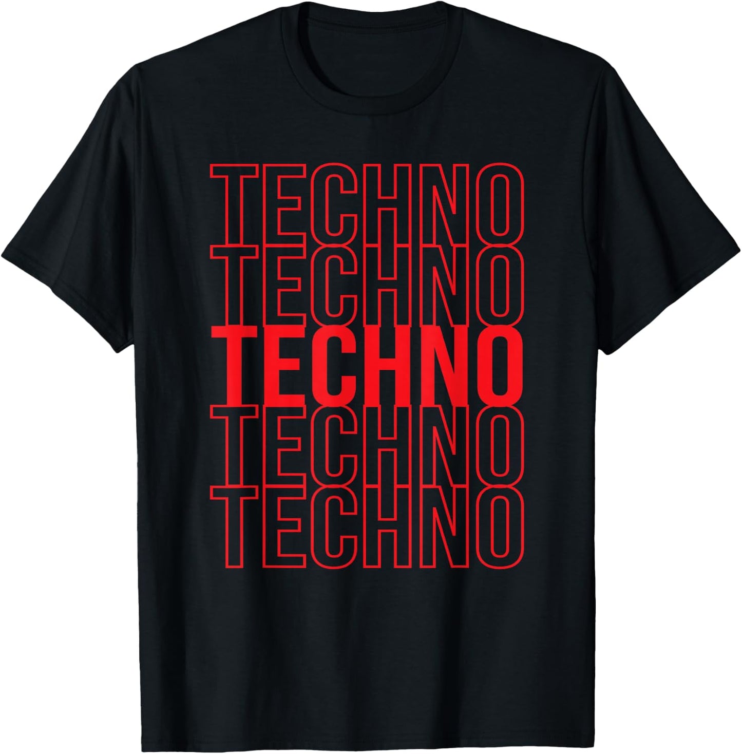 Techno Music - DJ Rave EDM Festival T-Shirt - T-Shirt | Black