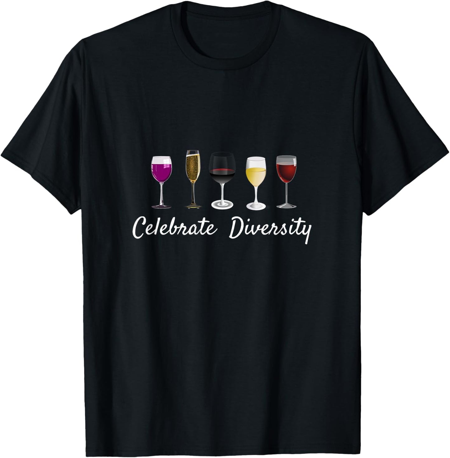 Wine Glass Saying Quote Funny Drinking Related T-Shirt - T-Shirt | Black