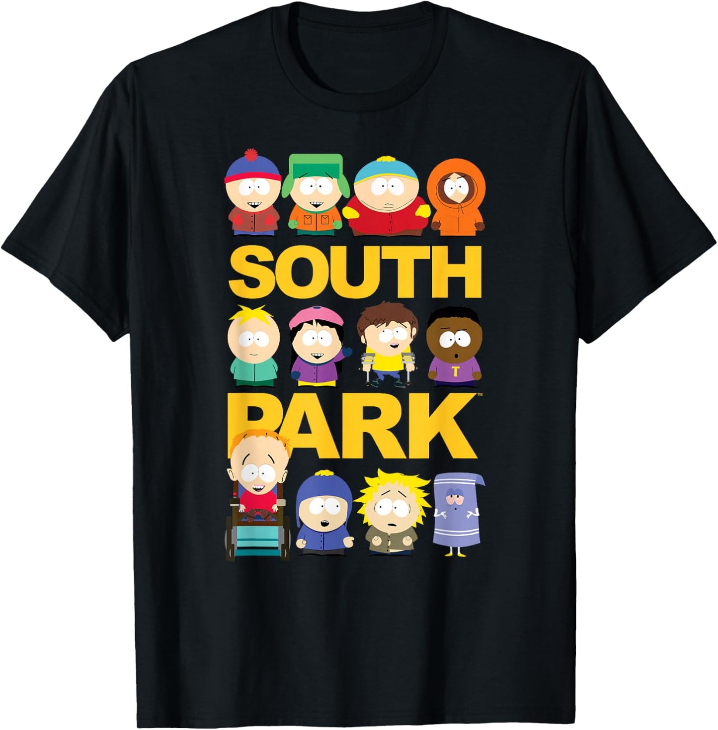 South Park Jumbo Group T-Shirt - T-Shirt | Black