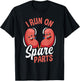 I Run On Spare Parts Funny Kidney Donation Donors Transplant T-Shirt - T-Shirt | Black