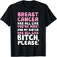 Breast Cancer My Sister Support Quote Funny T-Shirt - T-Shirt | Black