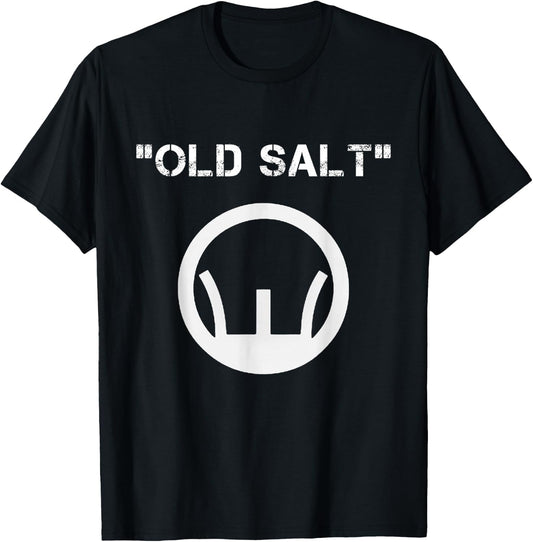 Old Salt | Military Veteran Salty T-Shirt - T-Shirt | Black