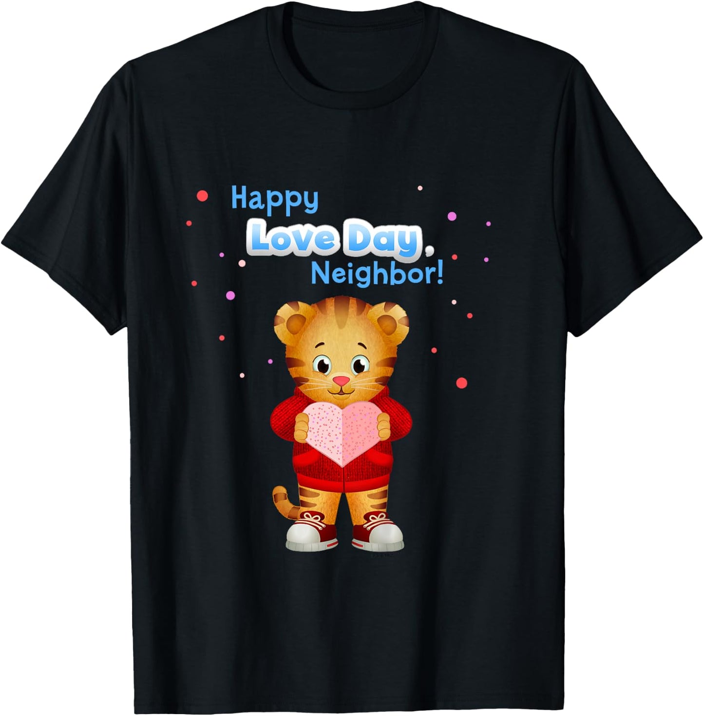 Happy Love Day, Daniel Tiger! (Blue) T-Shirt - T-Shirt | Black