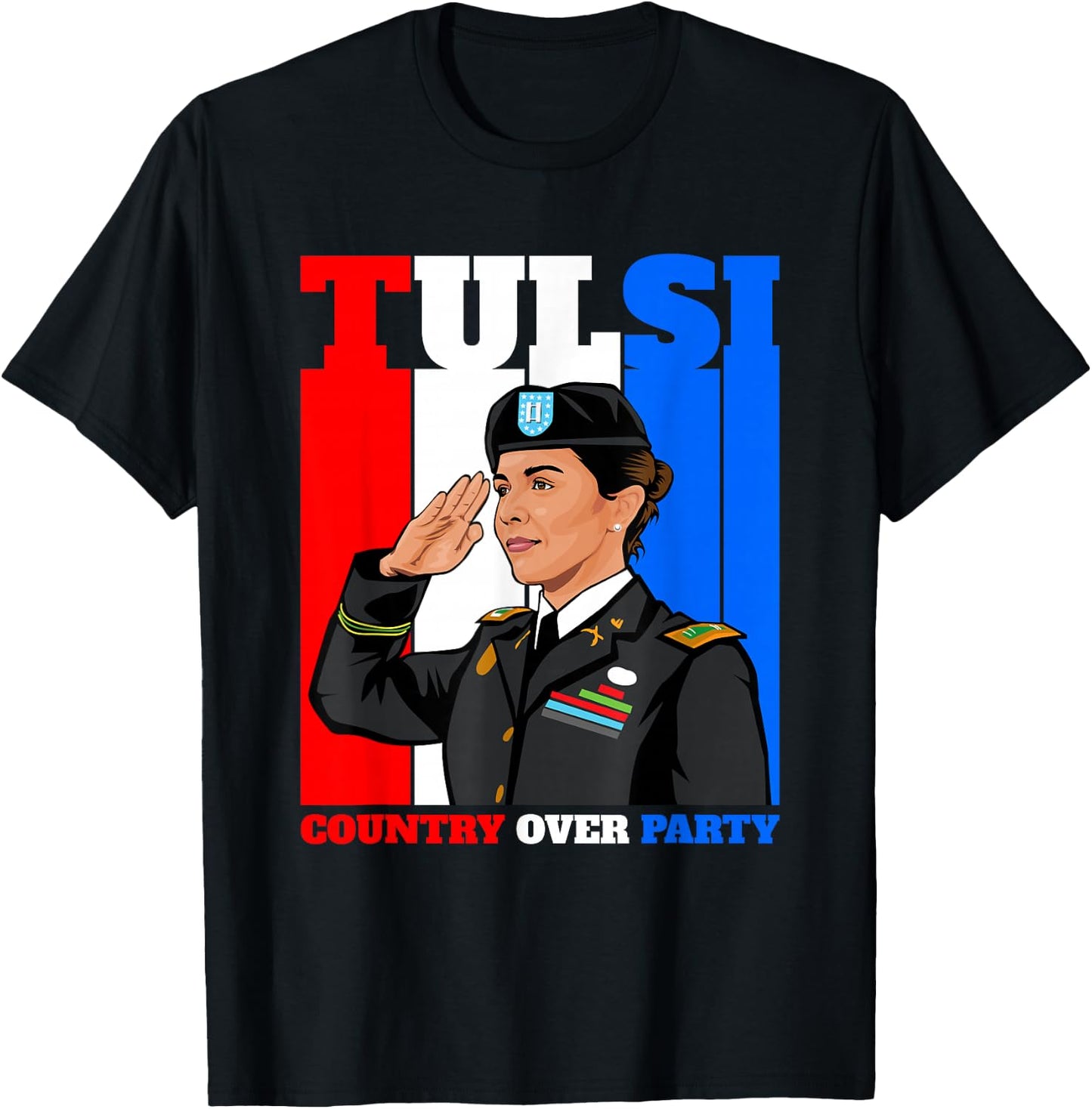 Tulsi Gabbard for First Female President 2028 T-Shirt - T-Shirt | Black