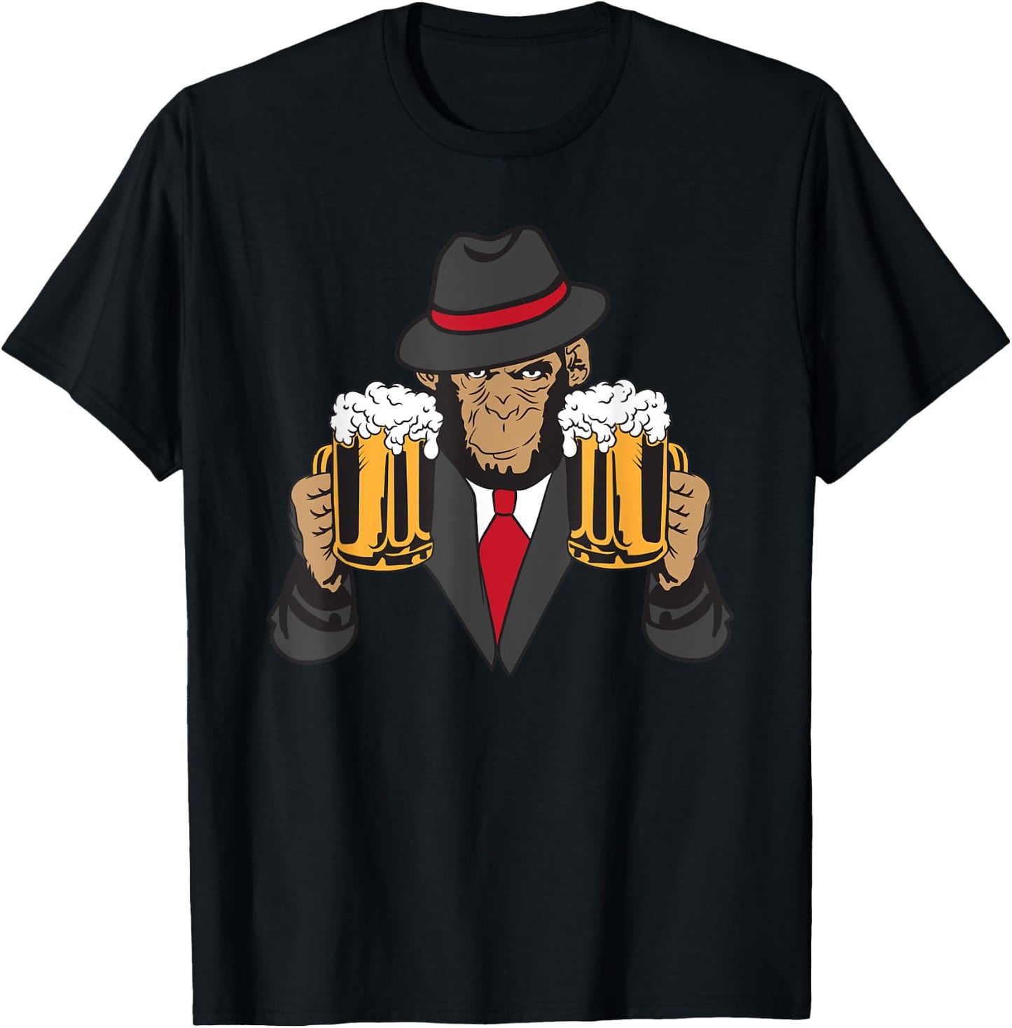 Drunk Monkey T-Shirt - T-Shirt | Black