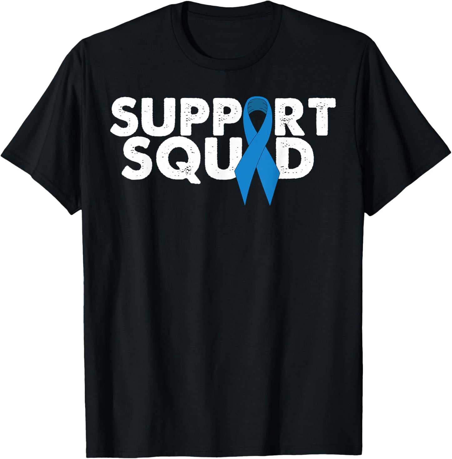 Colon Cancer Support Squad T-Shirt - T-Shirt | Black