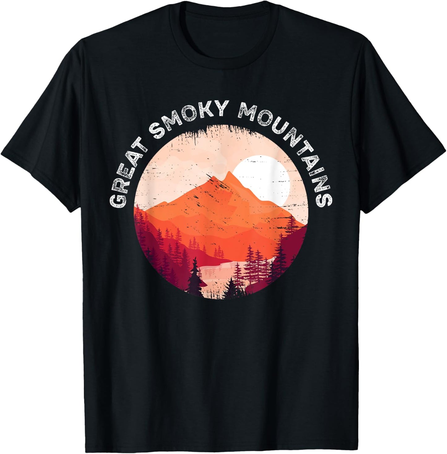 Great Smoky Mountains Hiking Souvenir T-Shirt - T-Shirt | Black