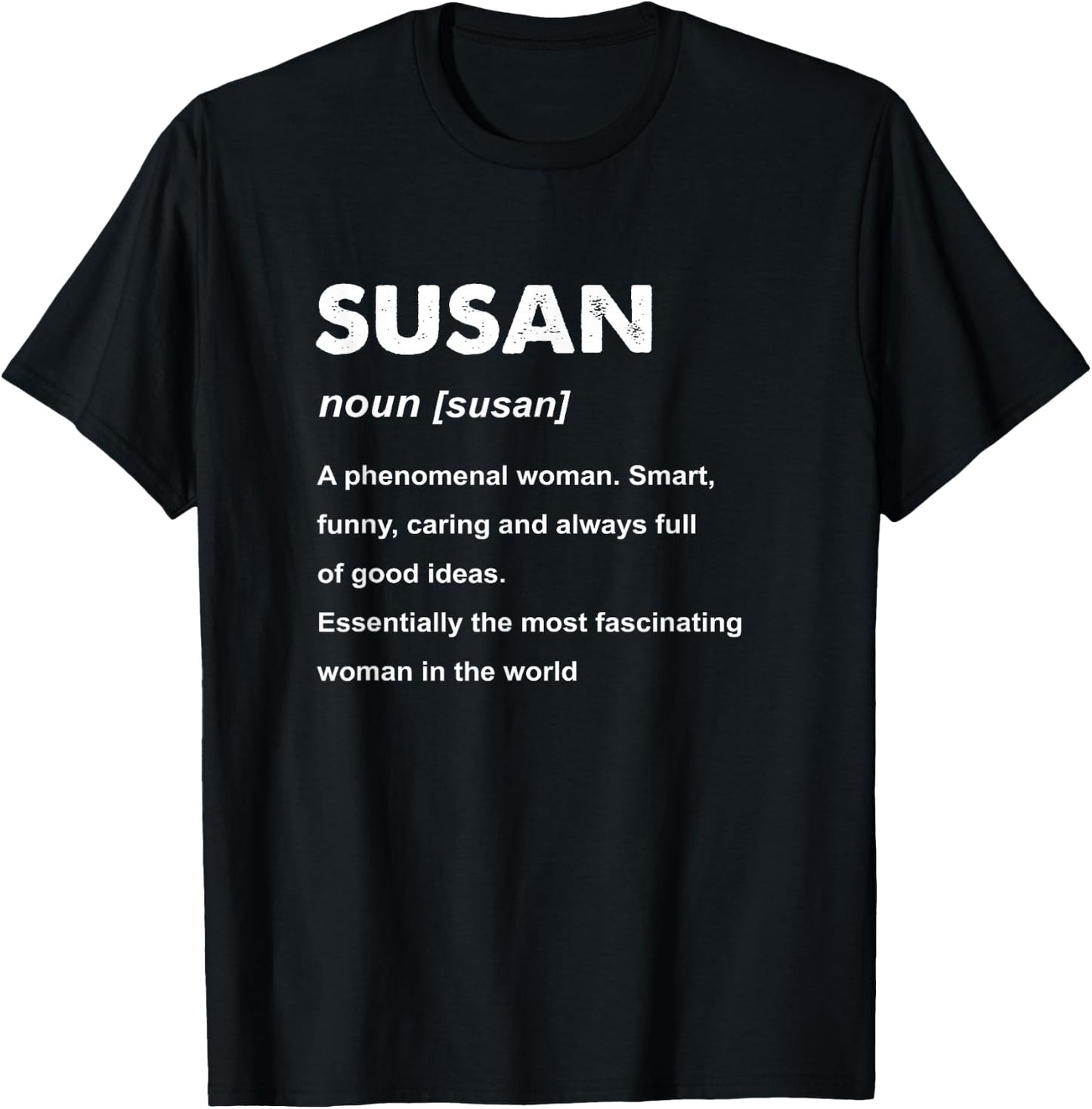 Susan Name T-Shirt - T-Shirt | Black