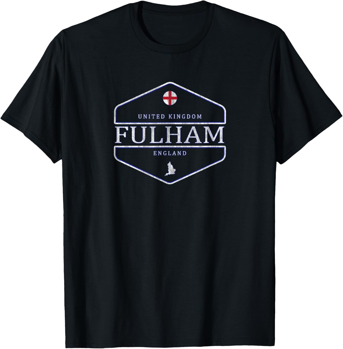 Fulham England - Fulham Logo T-Shirt - T-Shirt | Black