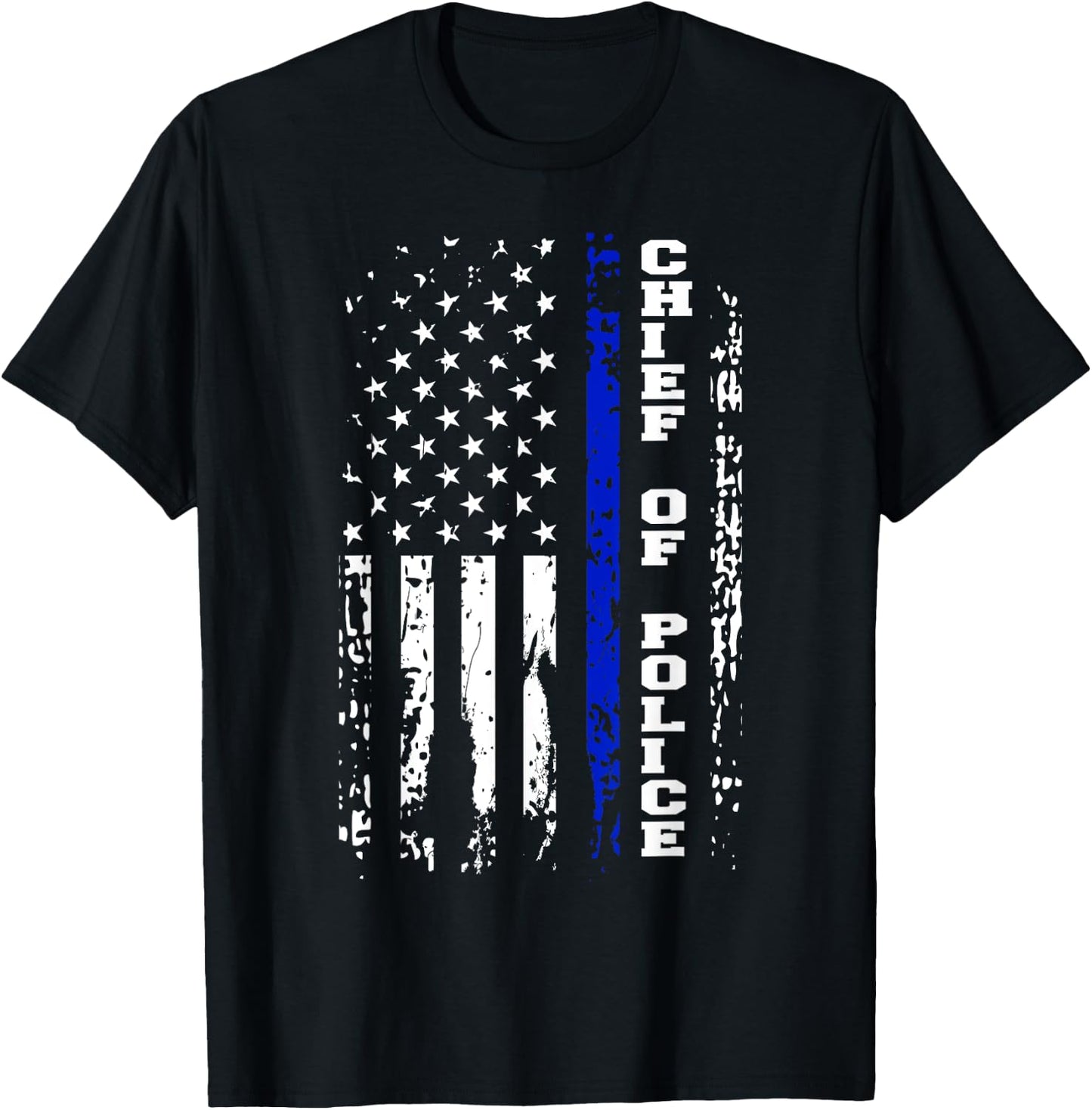 Police Chief Shirt Chief of Police Rank T-Shirt - T-Shirt | Black