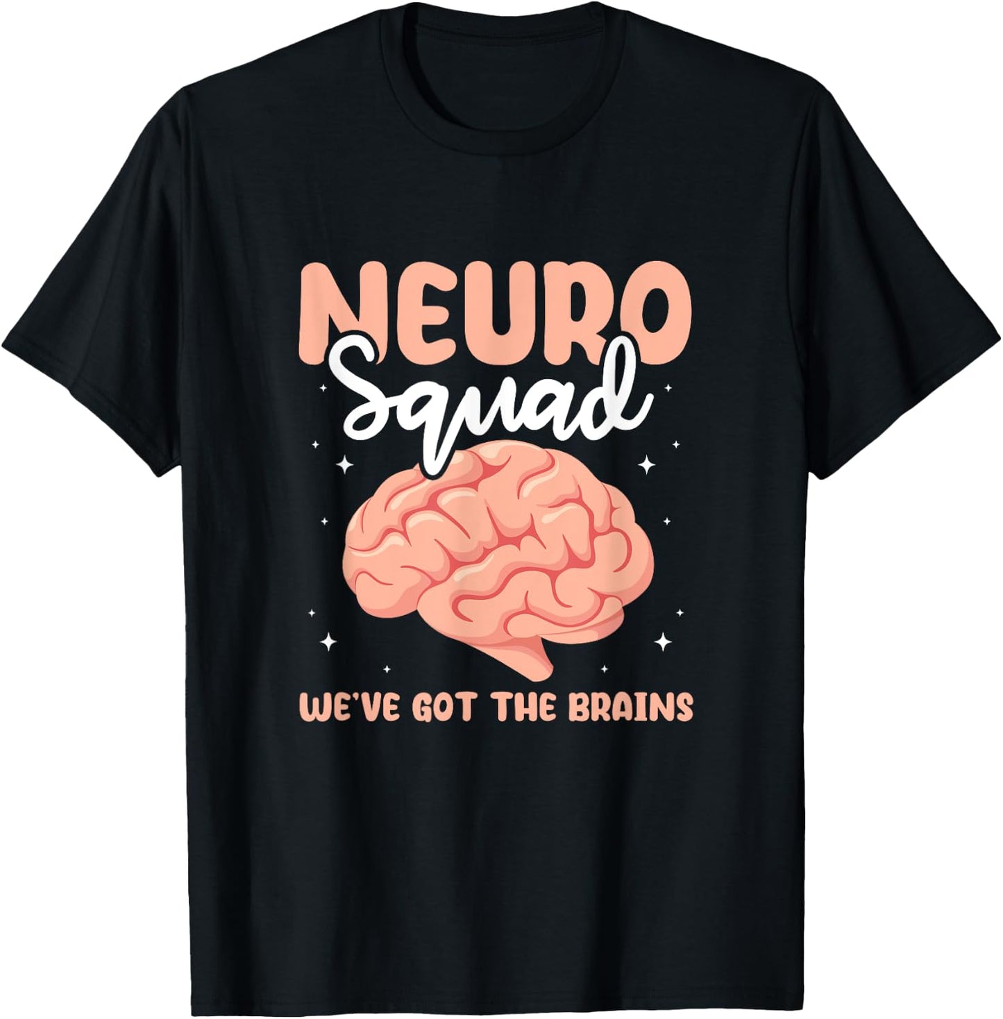 Neuro Squad Brain Neuroscientist Neurologist Neuro Nurse T-Shirt - T-Shirt | Black
