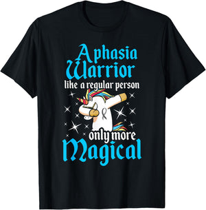 Aphasia Warrior Magical Survivor Awareness T-Shirt - T-Shirt | Black