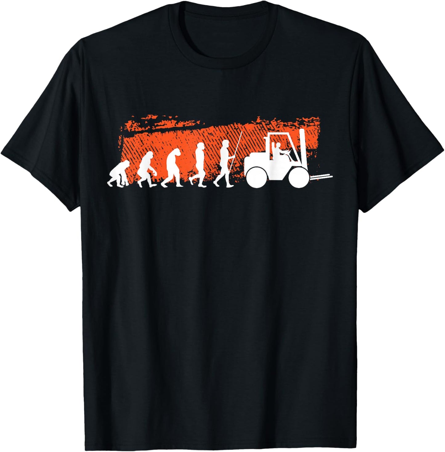 Evolution forklift | Forklift driver warehouse worker T-Shirt - T-Shirt | Black