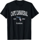 Cape Canaveral Florida FL Vintage American Flag Design Kids Men T-Shirt - T-Shirt | Black