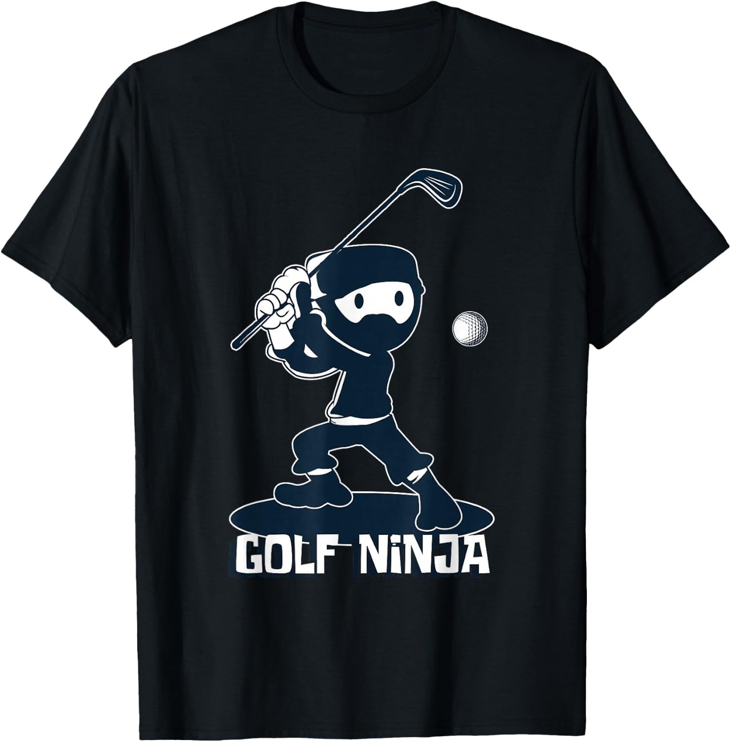 Golf Ninja Golfer Or Ninja Fanatic T-Shirt - T-Shirt | Black