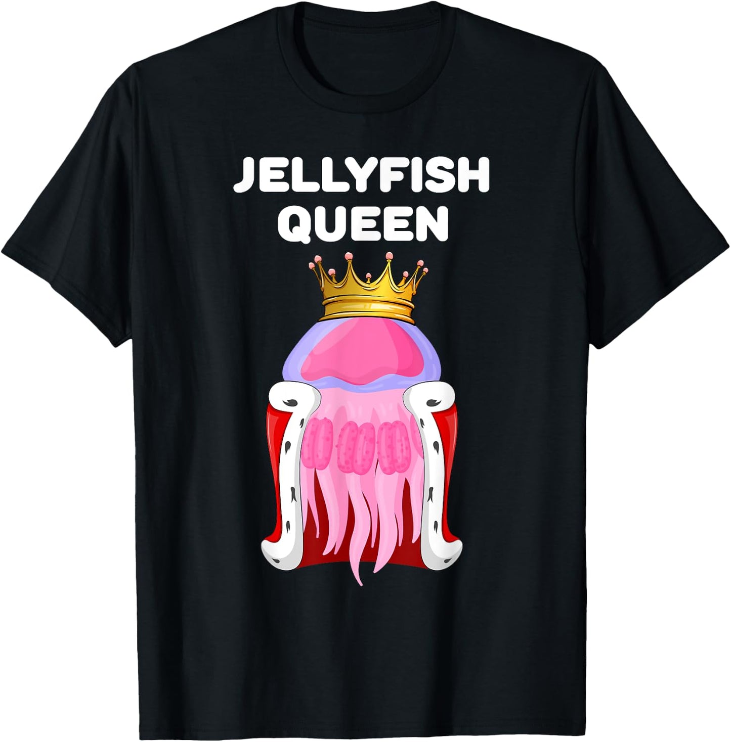 Jellyfish Queen | Jellyfish | Girls Jellyfish T-Shirt - T-Shirt | Black