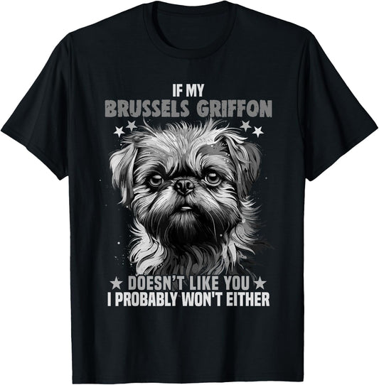Brussels Griffon Dog Lover Design for Owner Brussels Griffon Men Women Kids T-Shirt - T-Shirt | Black