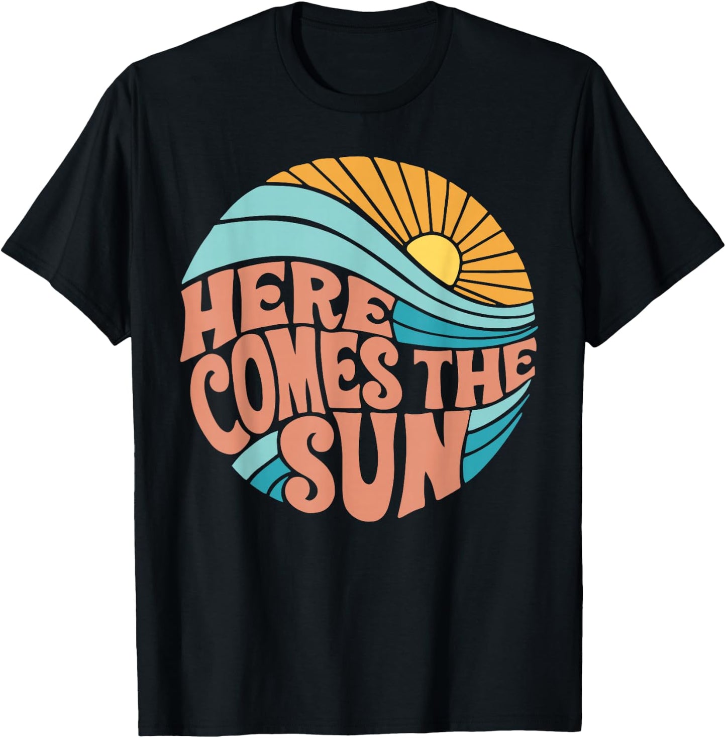 Here_Comes_The_Sun T-Shirt - T-Shirt | Black