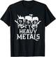 Heavy Metals Funny Periodic Table Chemistry T-Shirt - T-Shirt | Black