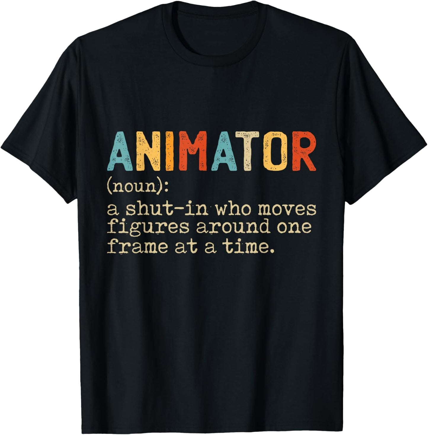 Animation Graphic Artist Gifts & Apparel Adult Black T-Shirt - T-Shirt | Black