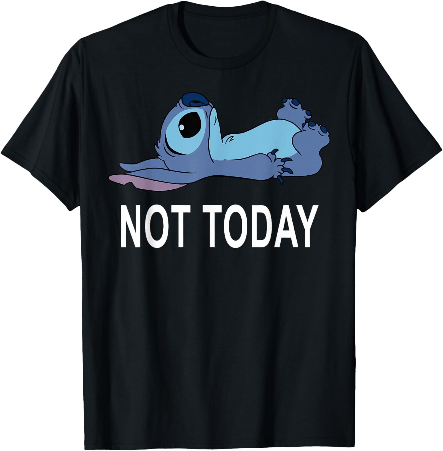 Disney Lilo & Stitch Not Today Stitch T-Shirt - T-Shirt | Black