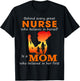 Behind every great nurse who believes in herself is a Mom T-Shirt - T-Shirt | Black