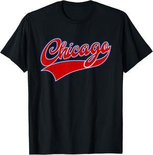 CHICAGO - Throwback Design - Classic T-Shirt - T-Shirt | Black
