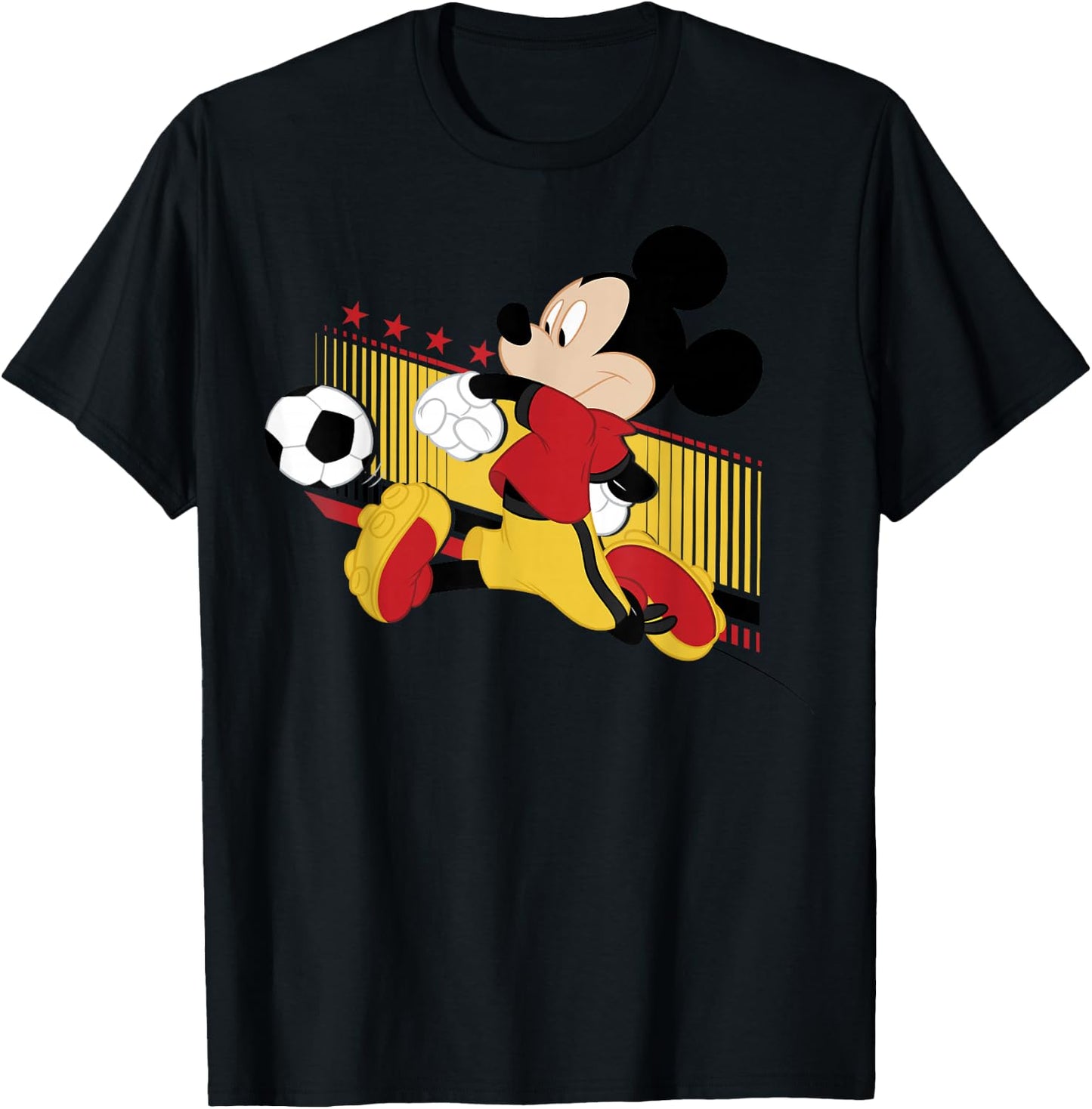 Disney Mickey And Friends Mickey Mouse Germany Soccer T-Shirt - T-Shirt | Black