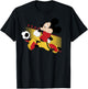 Disney Mickey And Friends Mickey Mouse Germany Soccer T-Shirt - T-Shirt | Black