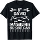 Custom Fathers Day Engineer Christmas Name DAVID Fix It Funny Birthday Personalized Name Dad Gift T-Shirt - T-Shirt | Black