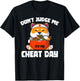 Funny Animal Lover Gift Cute Cat Gym Workout Cheat Day T-Shirt - T-Shirt | Black