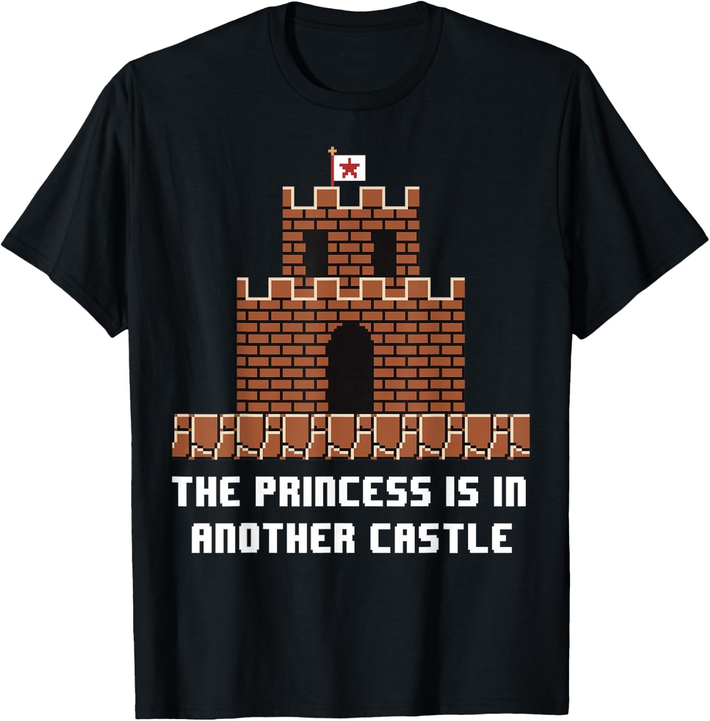 Super Mario The Princess Is In Another Castle T-Shirt - T-Shirt | Black