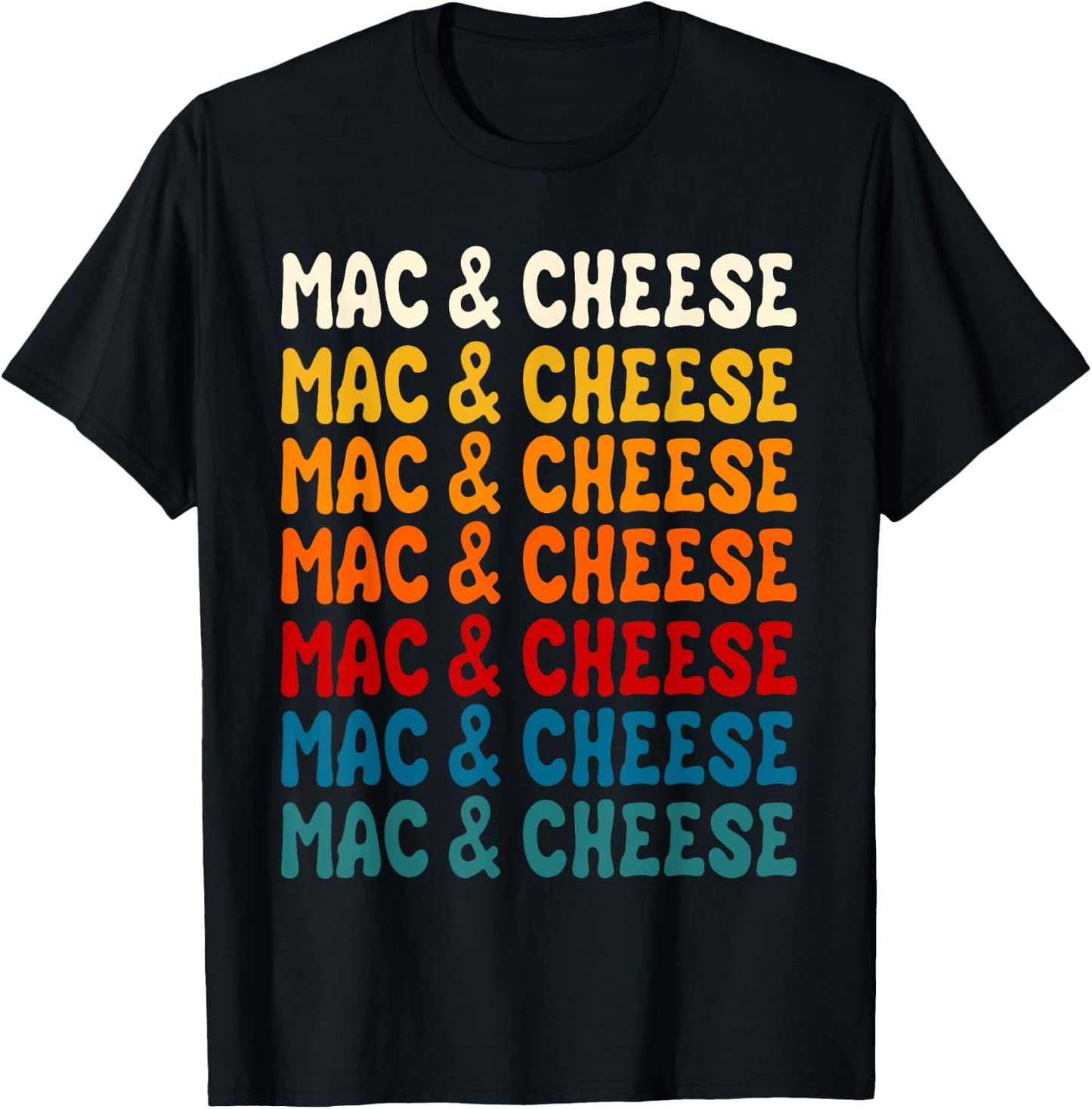 Mac And Cheese Macaroni Pasta Food Lover Men Women Kids T-Shirt - T-Shirt | Black
