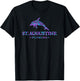 St. Augustine Florida Colorful Dolphin Girls Boys T-Shirt - T-Shirt | Black