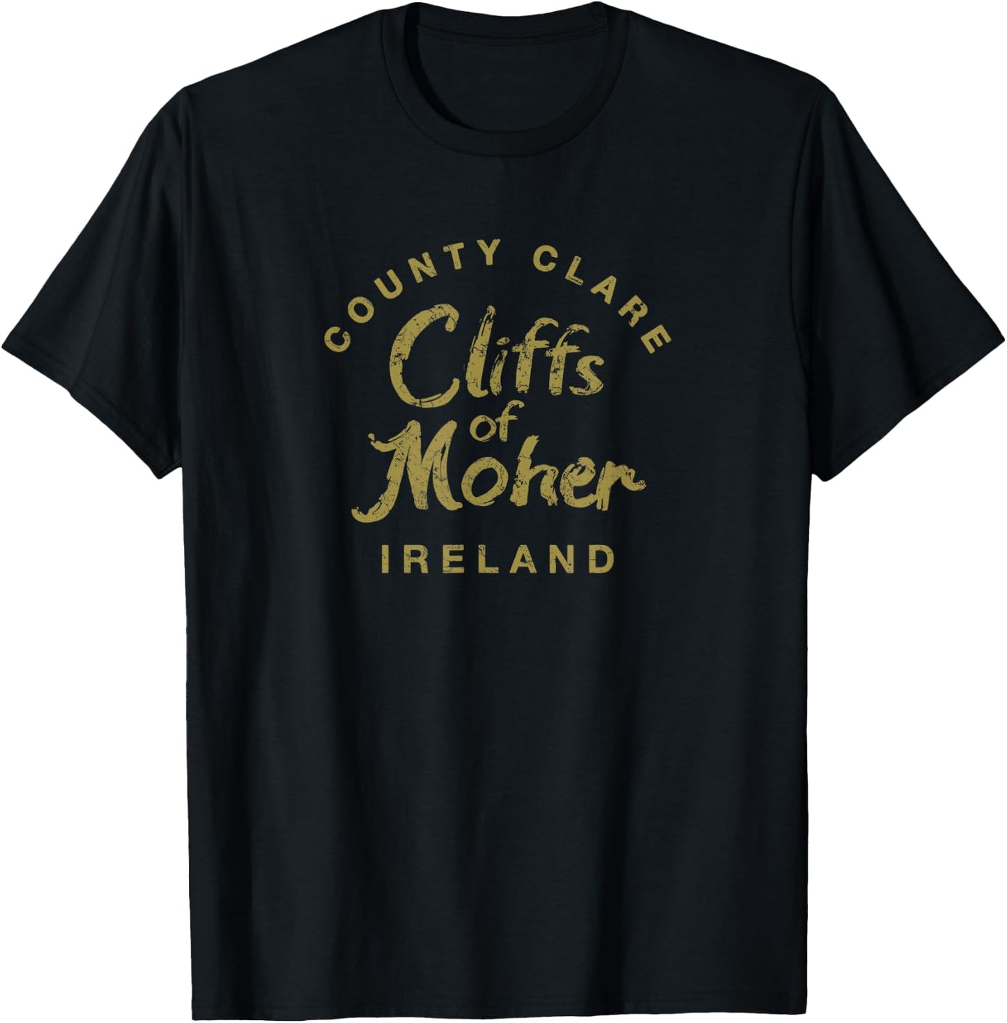 Ireland Cliffs of Moher Irish Vintage T-Shirt - T-Shirt | Black