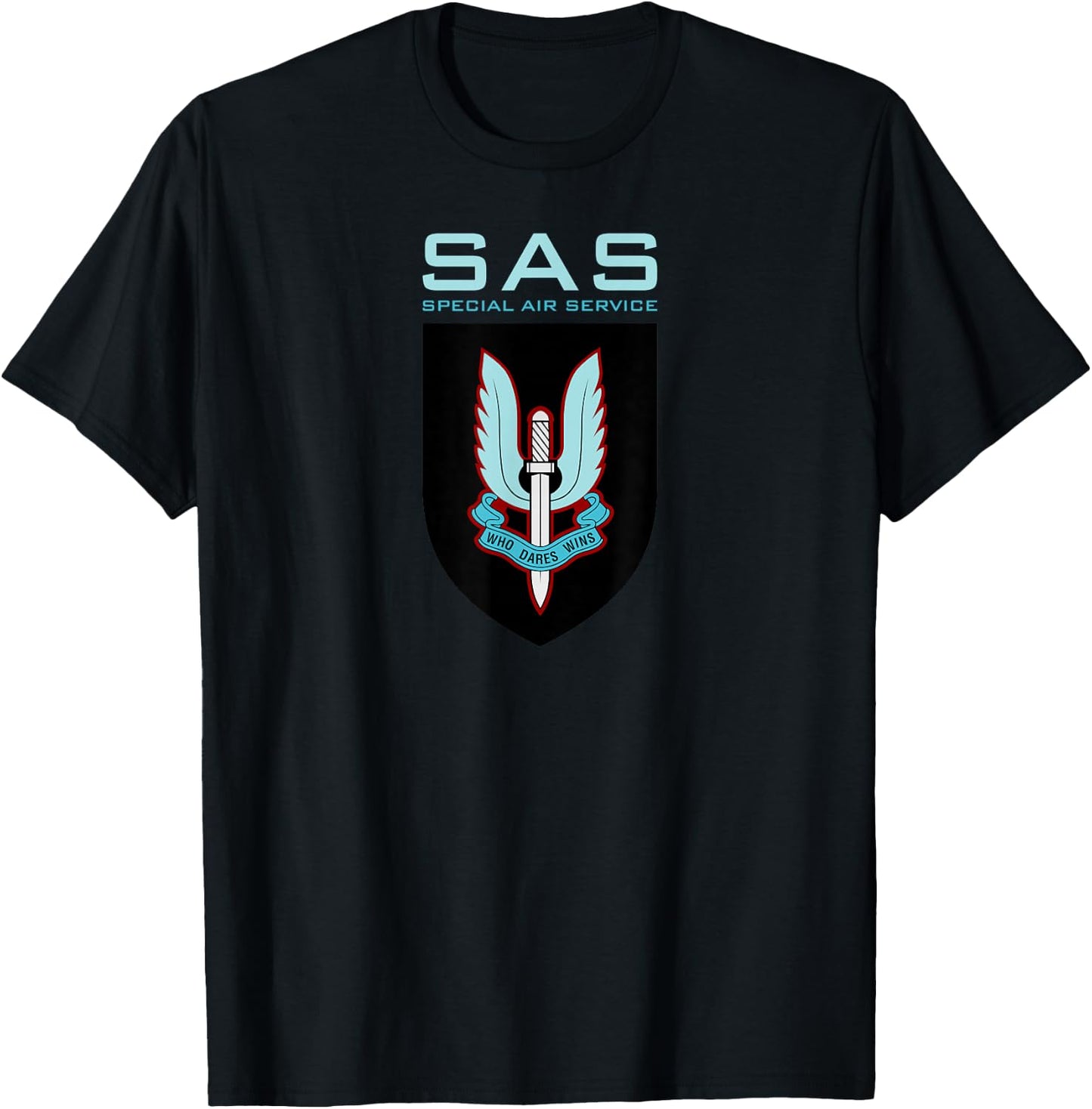 Uk Sas Special Air Service British Army Special Forces T-Shirt - T-Shirt | Black