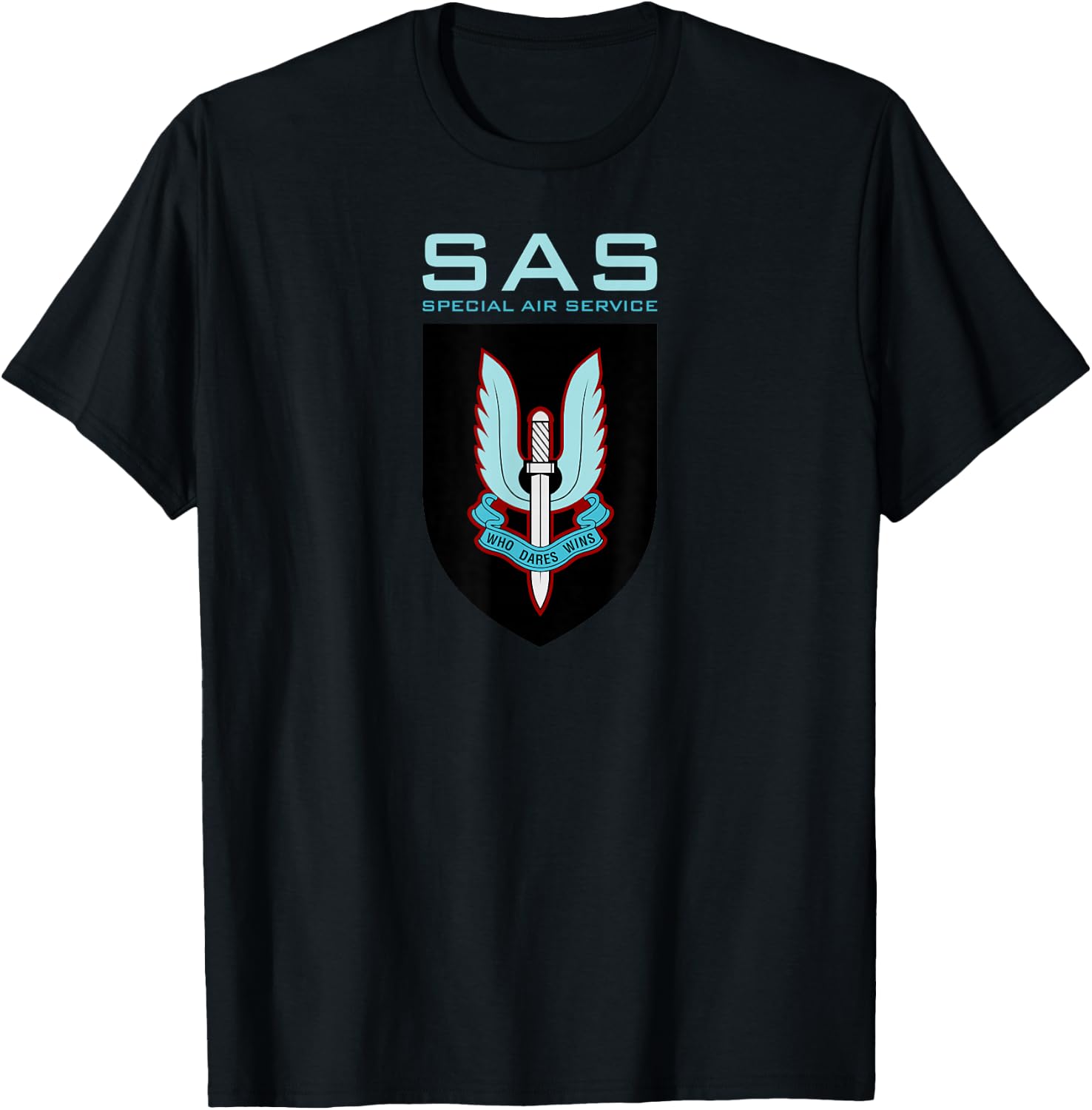 Uk Sas Special Air Service British Army Special Forces T-Shirt - T-Shirt | Black